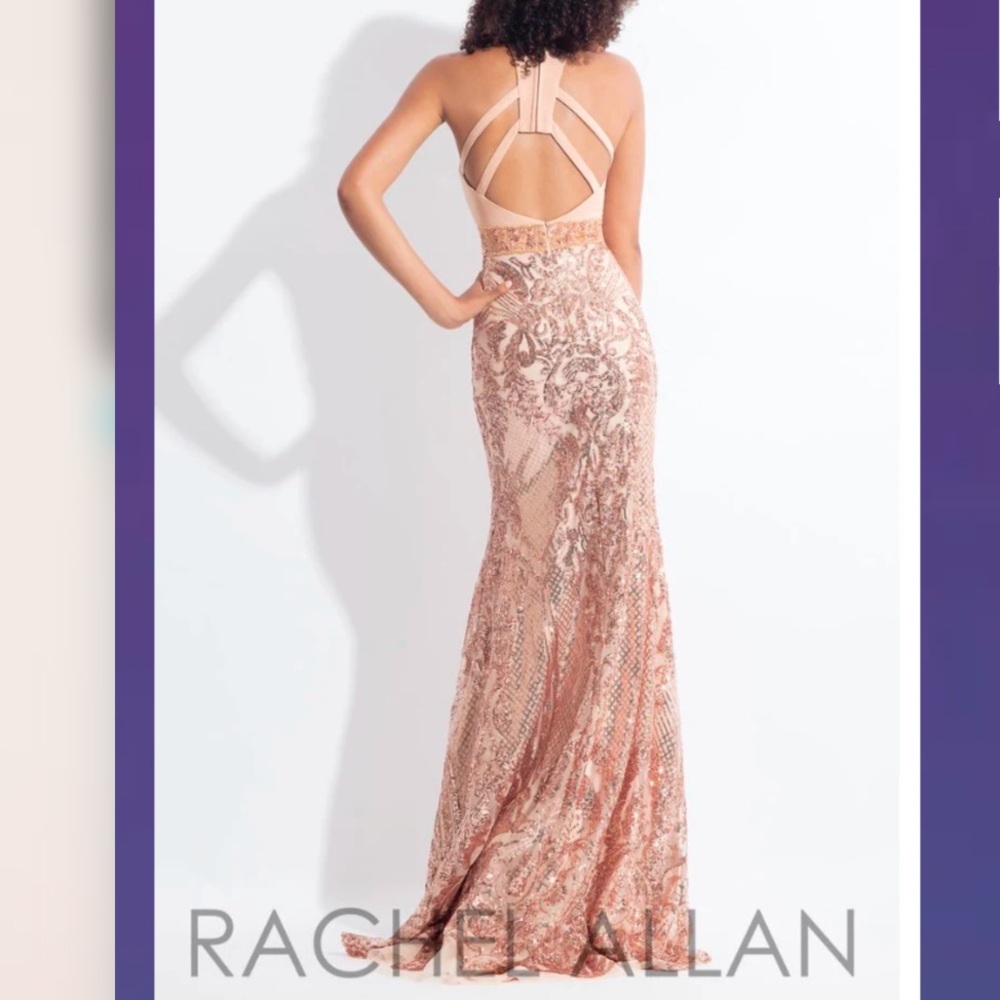 Rachel Allan Sequin Formal Dress #6190 - Picture 2 of 16